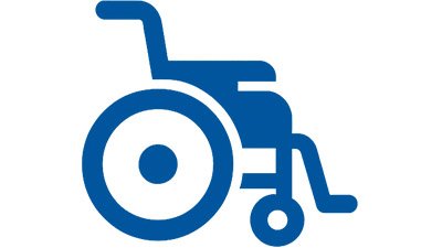 Piktogramm Rollstuhl – Symbol für Mobilitätshilfe